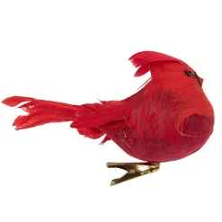 Northlight Animals>5" Red Cardinal Clip-On Christmas Ornament