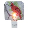 Northlight 4" Red Cardinal Glass Christmas Night Light