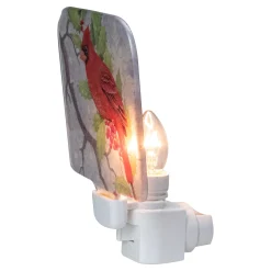 Northlight 4" Red Cardinal Glass Christmas Night Light