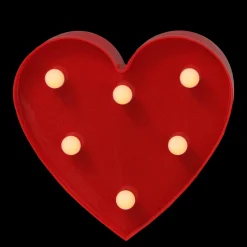 Northlight 6" Red Heart Led Valentine's Day Marquee Wall Sign