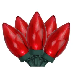Northlight 25 Red Led C9 Christmas Lights - 16 Ft Green Wire