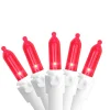 Northlight 50 Red Led Mini Christmas Lights - 16.25 Ft White Wire