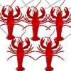 Kurt Adler 10 Red Lobster Novelty Christmas Light Set - 12 Ft Clear Wire