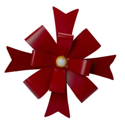 Bows*Northlight 19" Red Metal Christmas Bow Wall Decoration