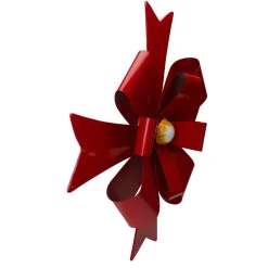 Bows*Northlight 19" Red Metal Christmas Bow Wall Decoration