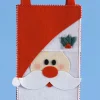 Linens*Don Mechanic 13.5 Red Santa Claus Pouch With Christmas Place Mats Set