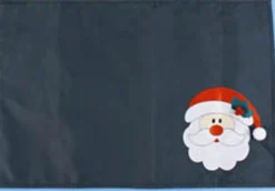 Linens*Don Mechanic 13.5 Red Santa Claus Pouch With Christmas Place Mats Set