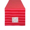 Contemporary Home Living 108" Red Striped Love And Arrows Valentine's Day Table Runner