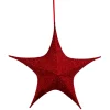 Outdoor Decorations*Northlight 25.5" Red Tinsel Foldable Christmas Star Outdoor Decoration