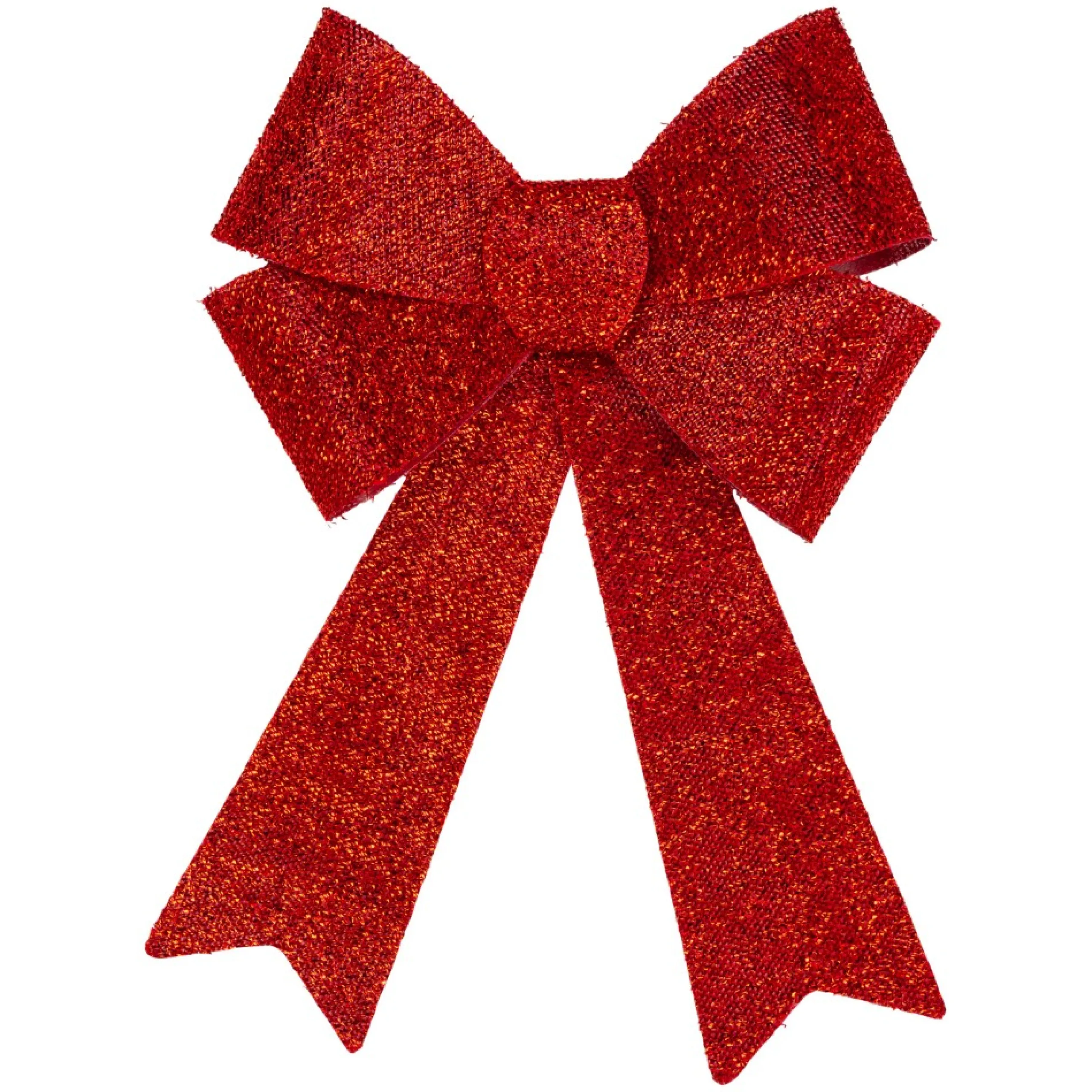 Bows*Northlight 18" Red Tinsel 4-Loop Bow Christmas Decoration