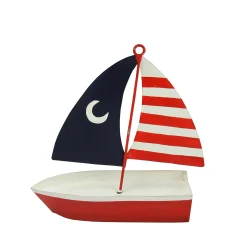 Gallerie II Transportation>5" Red, White And Blue American Flag Nautical Sailboat Christmas Decoration