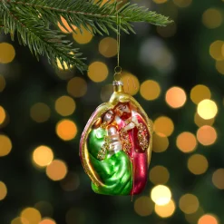 Northlight Nativity & Religious>6" Religious Holy Family Glass Nativity Christmas Ornament