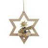 Alexander Taron Stars>3.5" Richard Glaesser Moonman And Comet Star Christmas Hanging Ornament