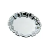 Contemporary Home Living 7" Round Silver Stainless Steel Tray