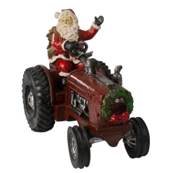 Santa Figures*Northlight 11" Rustic Santa Claus On Tractor Tabletop Christmas Figure