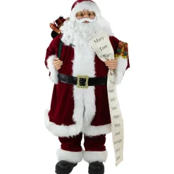 Santa Figures*Northlight 36" Santa Claus With Naughty Or Nice List Christmas Figure