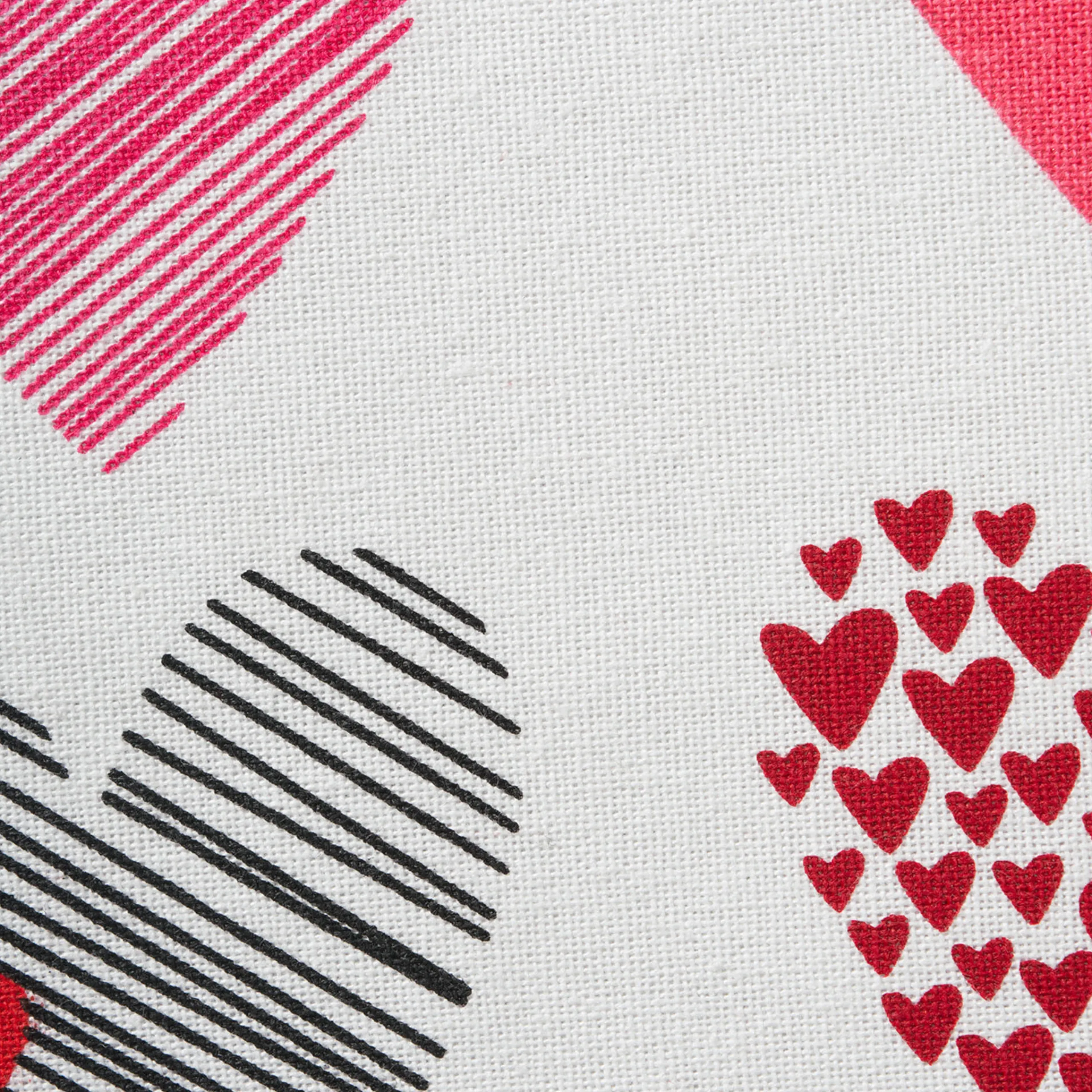 Contemporary Home Living 108" Seamless Hearts Printed Rectangular Valentine's Day Table Runner