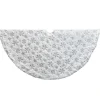 48 Inch And Smaller*KSA 48" Sequined Snowflake Christmas Tree Skirt