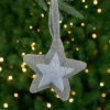 Northlight Stars>6.25" Shades Of Gray Felt Star Christmas Ornament