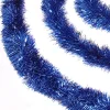 Unlit Garland*Northlight 50' Shiny Lavish Blue Christmas And Hanukkah Foil Tinsel Garland - Unlit