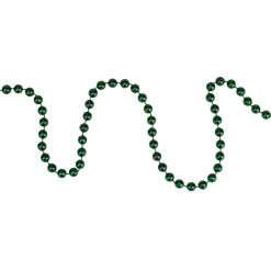Beaded Garland*Northlight 15' Shiny Metallic Green Beaded Christmas Garland - Unlit