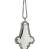 Allstate Pendants & Drops>8" Silver And Clear Crystal Pendant Christmas Ornament