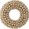 Shatterproof Ball Wreaths*Contemporary Home Living 24" Silver And Gold Deluxe Mixed Ball Artificial Christmas Wreath