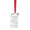 Contemporary Home Living Sleighs>3" Silver And Red Winter Traditions 2020 Sled Holiday Hanging Ornament Decoration