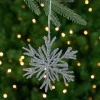 Northlight Snowflakes>7.5" Silver Glitter Snowflake Christmas Ornament