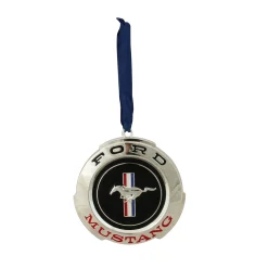 Northlight Transportation>3" Silver Plated Ford Mustang Gt Christmas Ornament