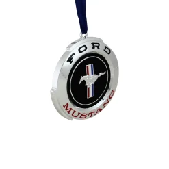 Northlight Transportation>3" Silver Plated Ford Mustang Gt Christmas Ornament