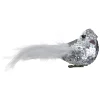 Northlight Animals>6" Silver Sequin Clip On Bird Christmas Ornament