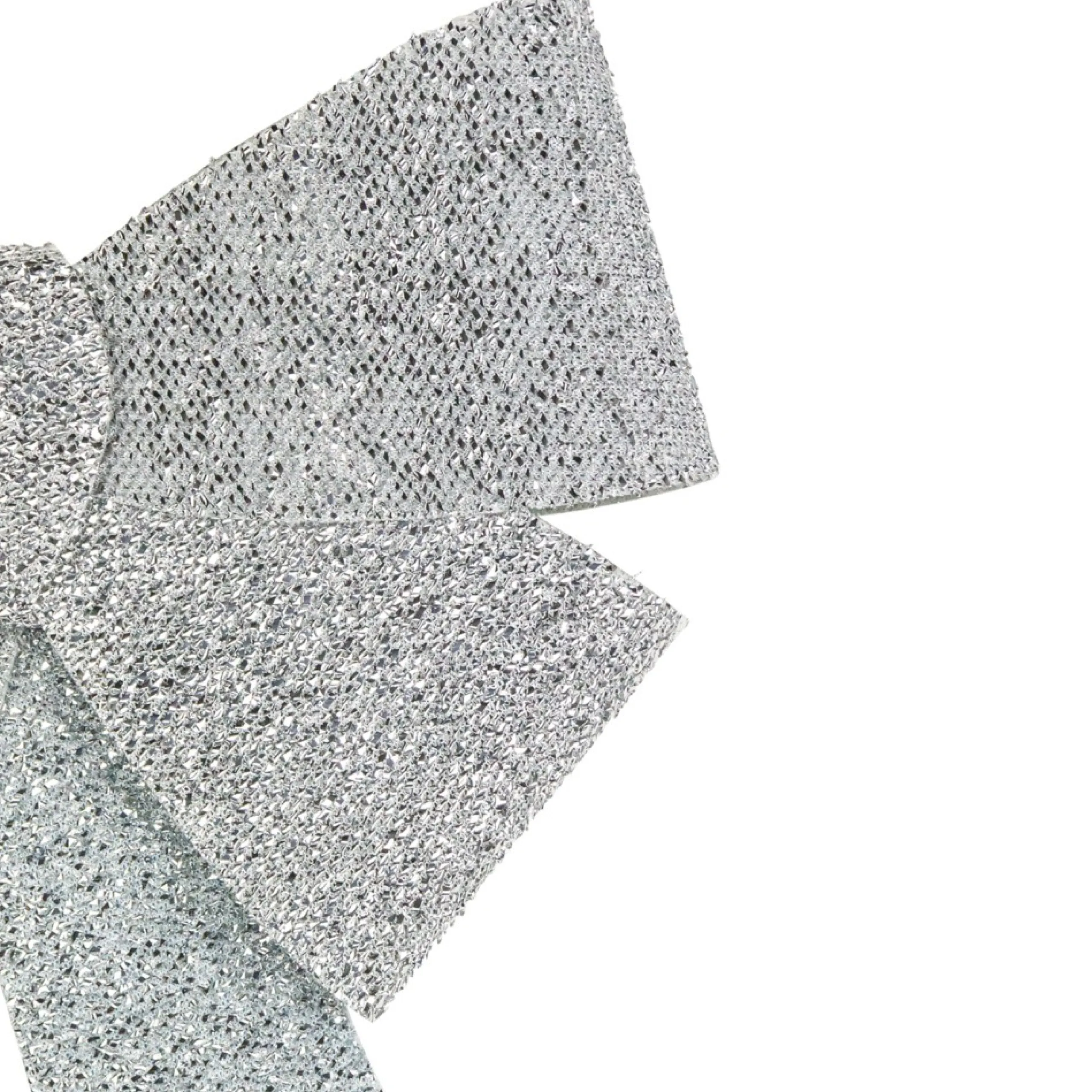 Bows*Northlight 17" Silver Tinsel 4-Loop Bow Christmas Decoration