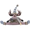 Plush Figures*Contemporary Home Living 21" Sitting Moose Plush Christmas Tabletop Figurine
