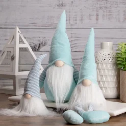 Northlight 12" Sky Blue And White Spring Gnome