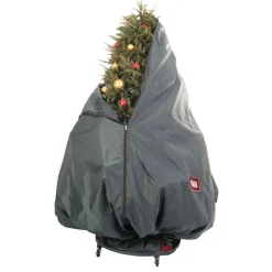 Artificial Tree Stands*Tree Keeper 65" Slate Gray Christmas Decorated Upright Tree Storage Bag With Rolling Tree Stand