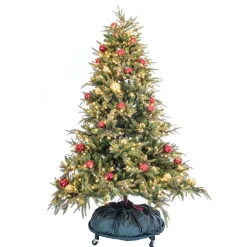 Artificial Tree Stands*Tree Keeper 65" Slate Gray Christmas Decorated Upright Tree Storage Bag With Rolling Tree Stand