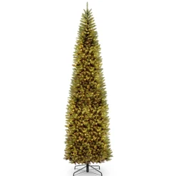 National Tree Company 10 To 14 Feet Tall>12' Slim Kingswood Fir Artificial Christmas Tree, Clear Lights