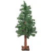 Northlight 3 And 3.5 Feet Tall>3' Slim Traditional Mixed Woodland Alpine Artificial Christmas Tree - Unlit