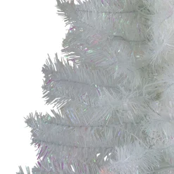 Northlight White Trees>4' Slim White Tinsel Artificial Christmas Tree - Unlit