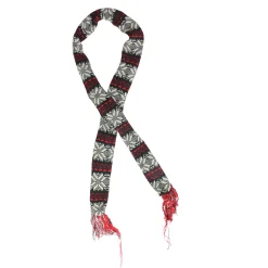 Raz Fashion & Beauty>59" Snowflake Knit Nordic Design Christmas Scarf Ornament