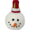 Tii Collections Snowmen>5" Snowman Head With A Red And White Hat Christmas Ornament