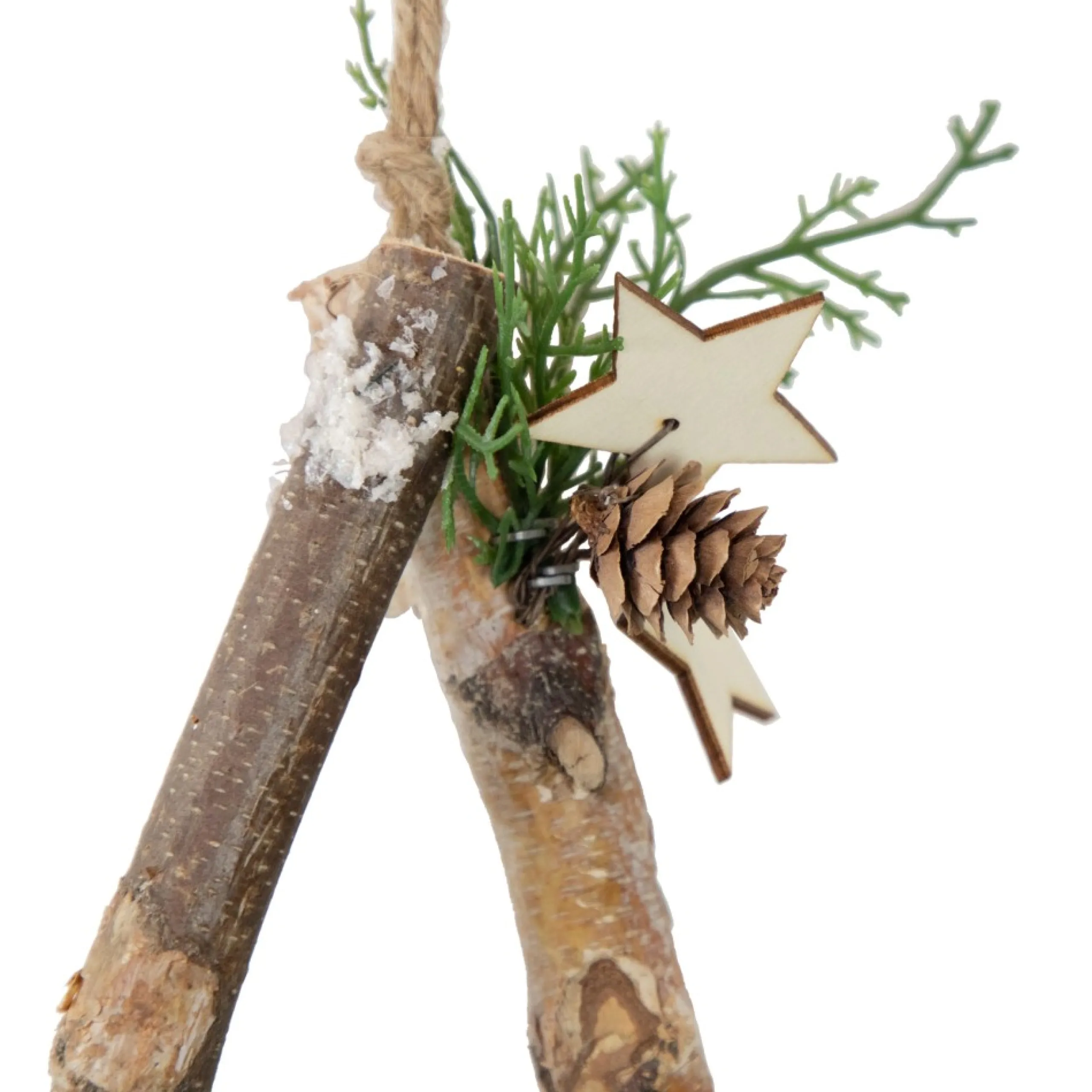 Wall & Door Decorations*Northlight 13.75" Snowy Pinecone Branch Christmas Star Wall Decor