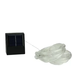 Northlight 12' Solar Powered Multi-Function Pink Led Indoor/Outdoor Christmas Rope Lights With Ground Stake