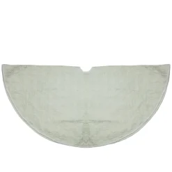 48 Inch And Smaller*Northlight 48" Solid White Quilted Christmas Tree Skirt With Velvet Trim