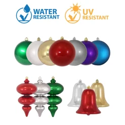 Christmas by Krebs Bells & Jingle Buddies>7" Sonic Red Shatterproof Shiny Christmas Bell Ornament