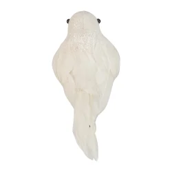 Northlight Animals>5" Sparkly White Bird Clip-On Christmas Ornament