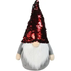 Gnomes*Northlight 11" Standing Gnome Christmas Decoration With Red Flip Sequin Hat