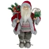 Santa Figures*Northlight 18" Standing Santa Christmas Figure With Snow Shoes And Presents
