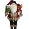 Santa Figures*Northlight 18" Standing Santa Christmas Figure With Snow Shoes And Bear